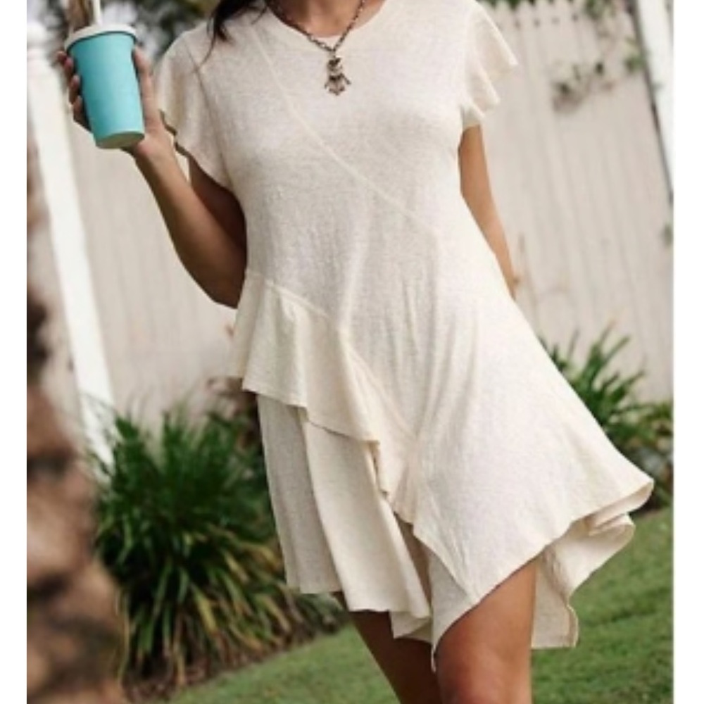 Free People Zoa Mini Casual Asymmetrical Dress
